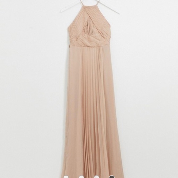 Champagne\pink floorlength bridesmaids dress - Picture 1 of 3